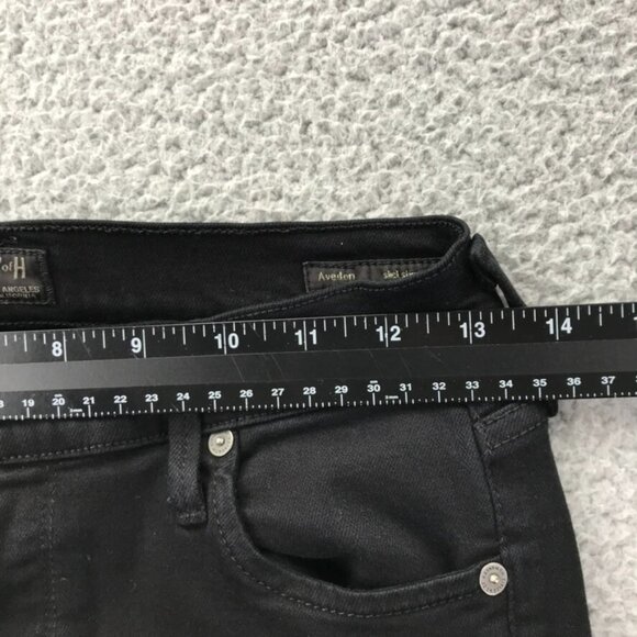 COH Womens Size 28‎ Avedon Slick Skinny Leg Black Stretch Denim Mid Rise Jeans - Picture 14 of 16